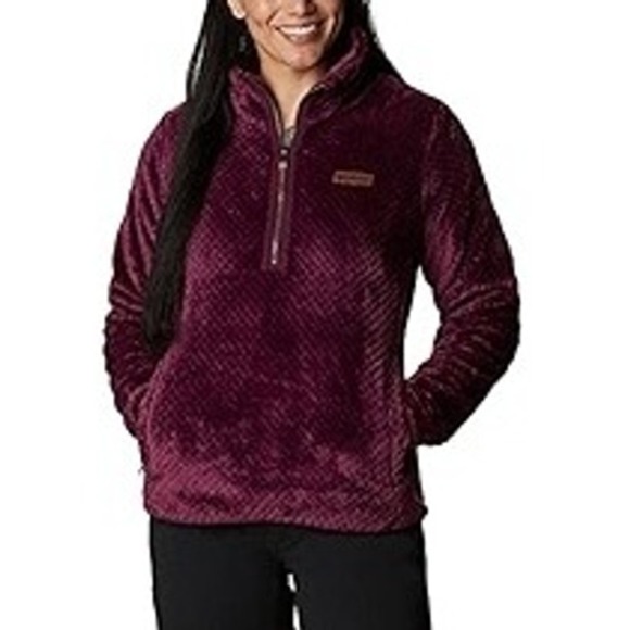 Columbia Fuzzy Fleece Pullover Women's Medium, Quarter Zip, Cozy Soft Top - Picture 1 of 9